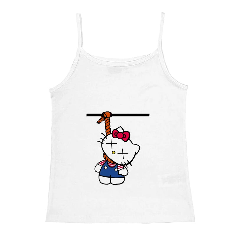 Hello Kitty Print Crop To