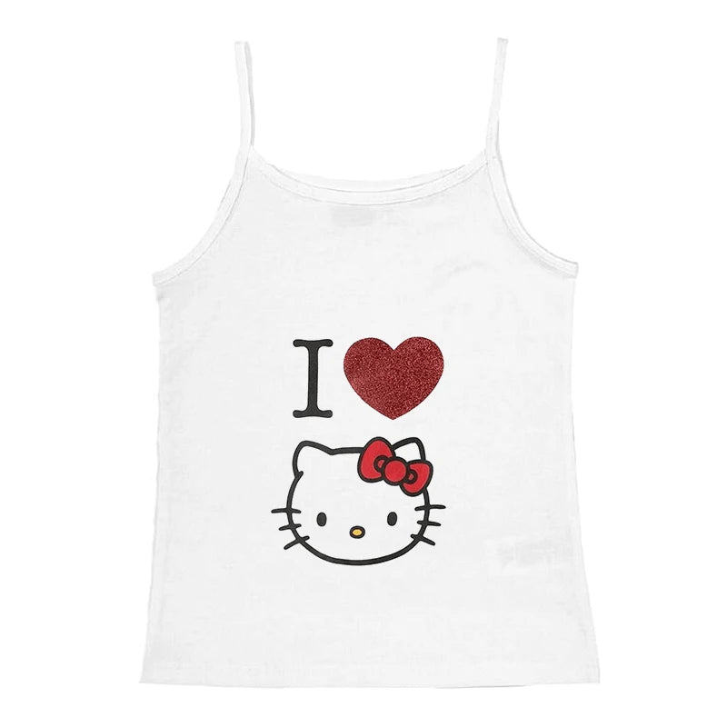 Hello Kitty Print Crop To