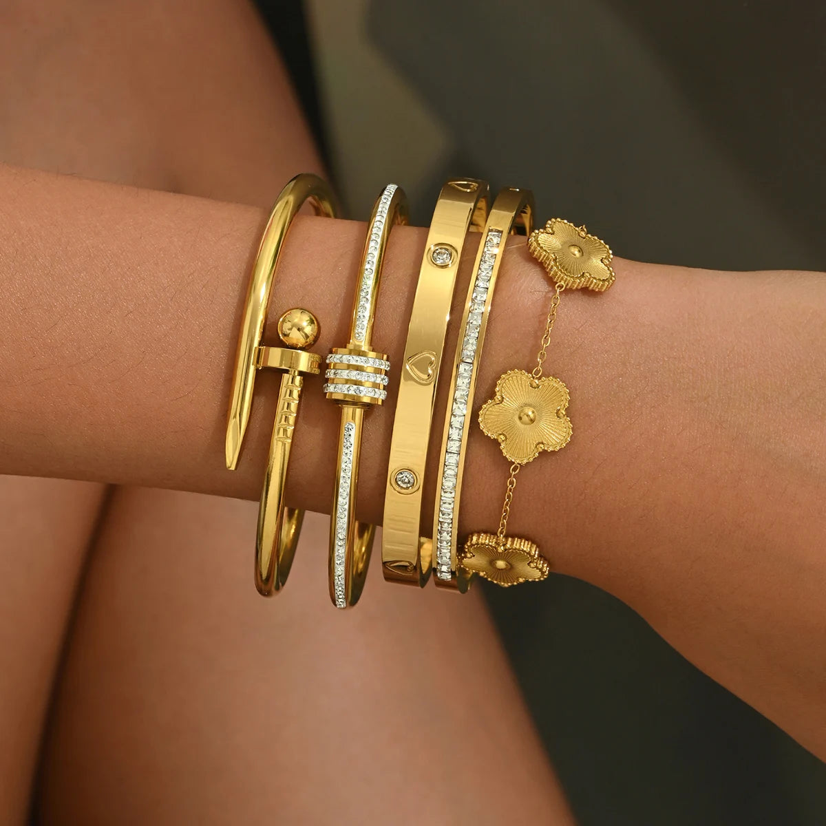 Stainless Steel four-leaf clover Bracelets