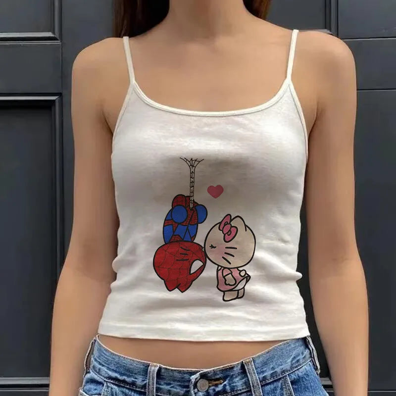 Hello Kitty Print Crop To
