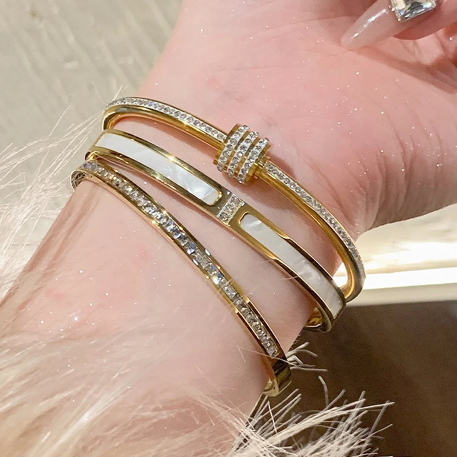 Titanium Steel Gold Bracelets
