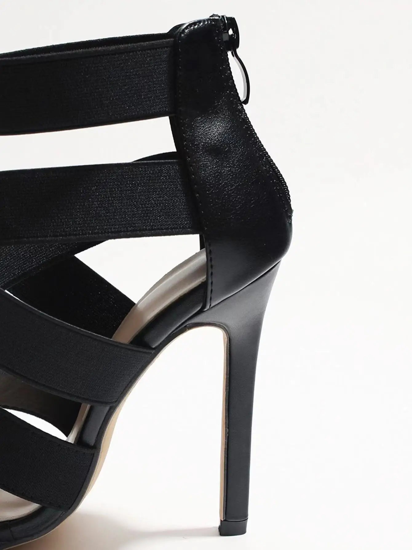 Broadband Back Zipper High Heels