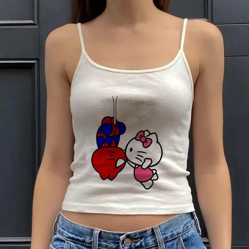 Hello Kitty Print Crop To