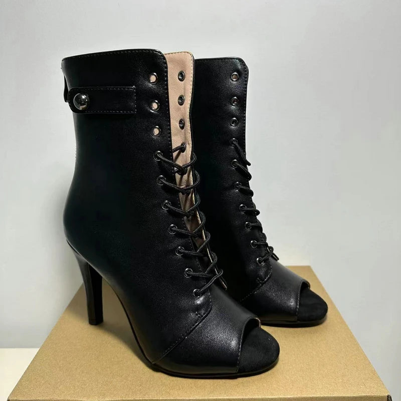 Peep-Toe High Heels