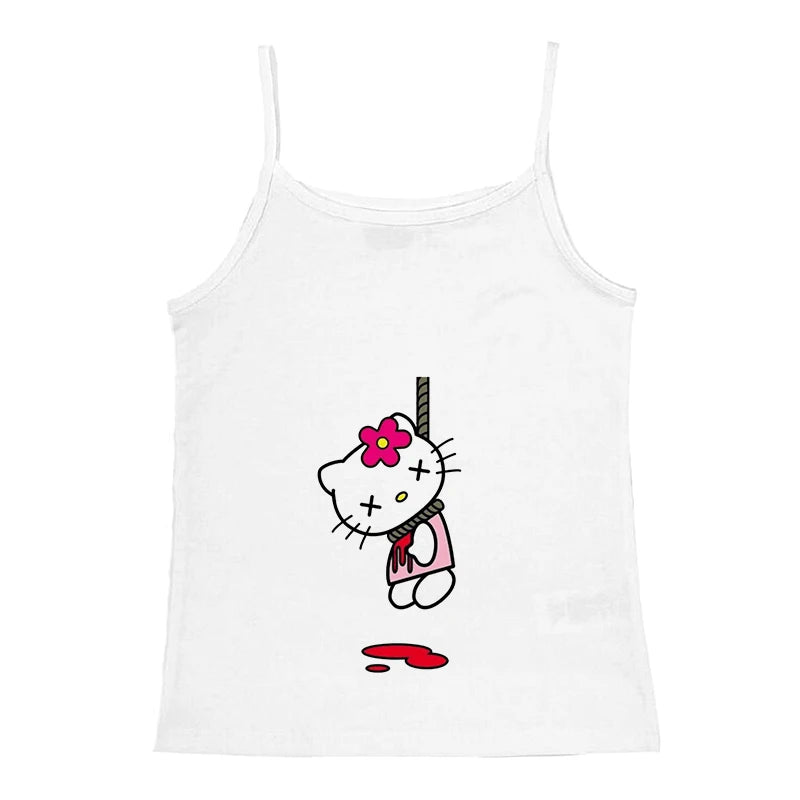 Hello Kitty Print Crop To