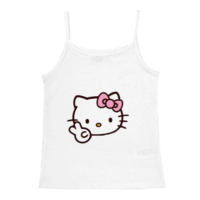 Hello Kitty Print Crop To