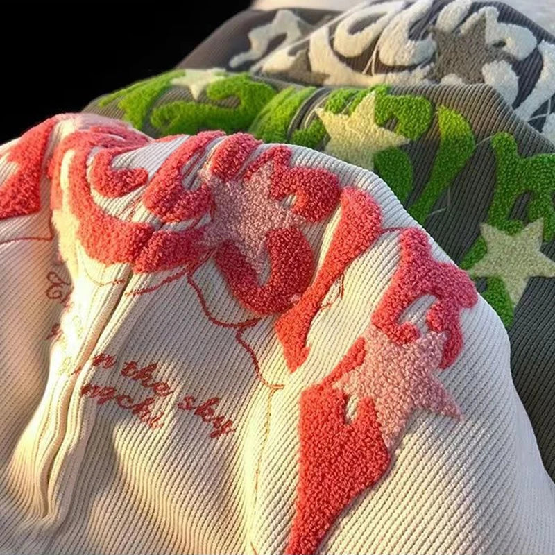 Patchwork Hooded Sweatshirt Jacket