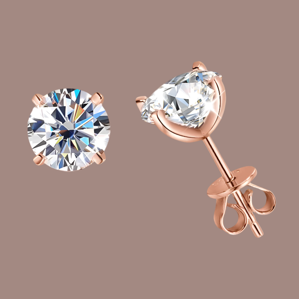 Moissanite Stud Diamond Earrings