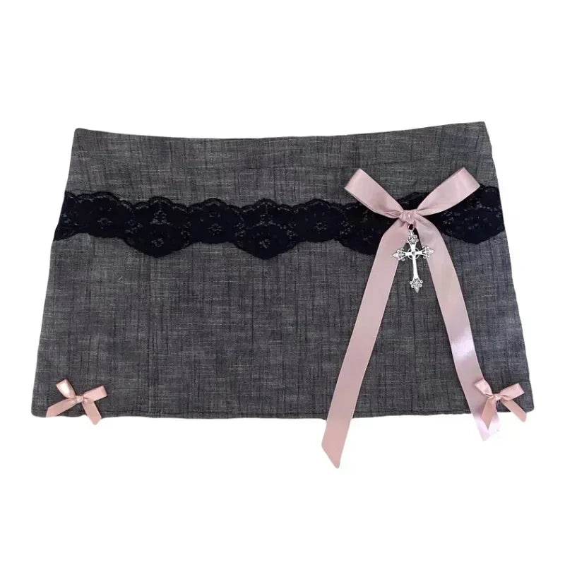 Ribbed Stretchy Waistband Mini Skirts