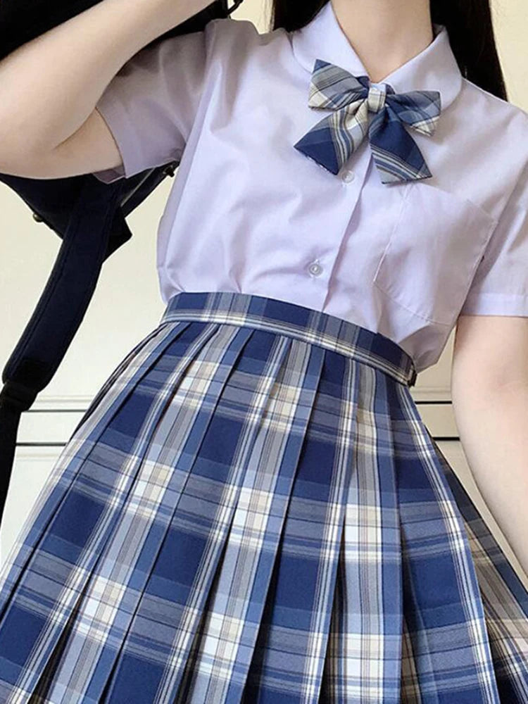 Plaid Pleated Skirt