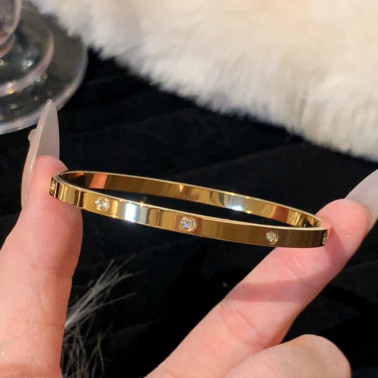 Titanium Steel Gold Bracelets