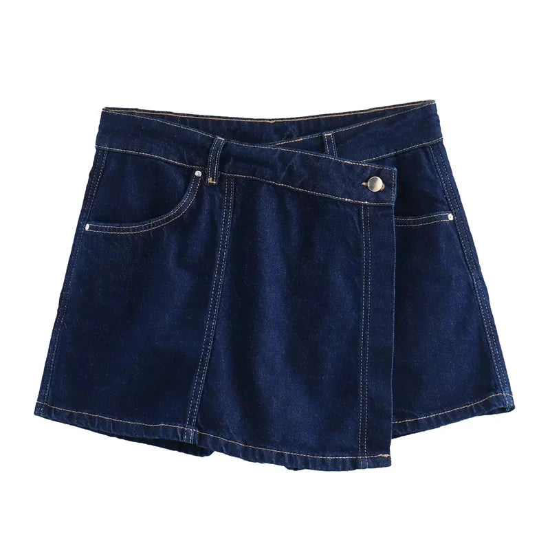 Denim Shirt and Shorts