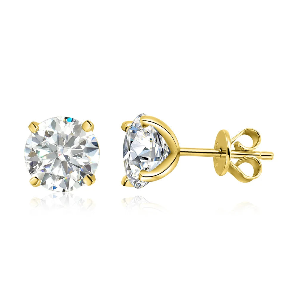 Moissanite Stud Diamond Earrings