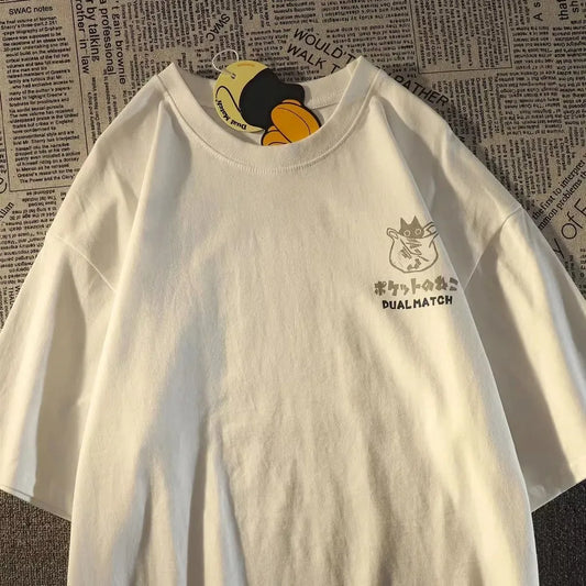 Cartoon Printed Short Sleeve T-shirt