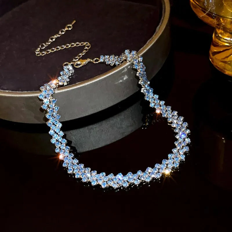 Rhinestone Choker Crystal Necklaces