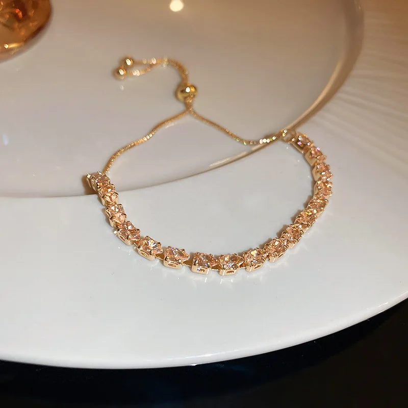 Adjustable Square Rhinestone Bracelets