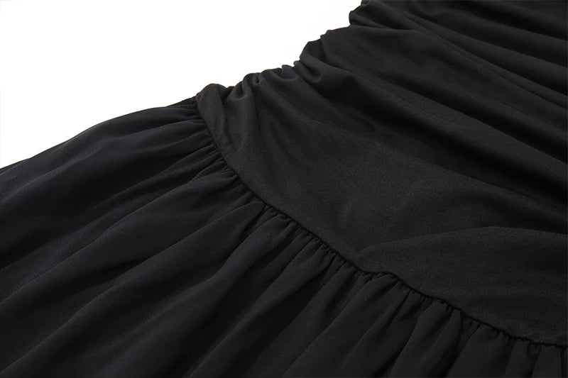 Elegant Long Ruched Bodycon Maxi Dress