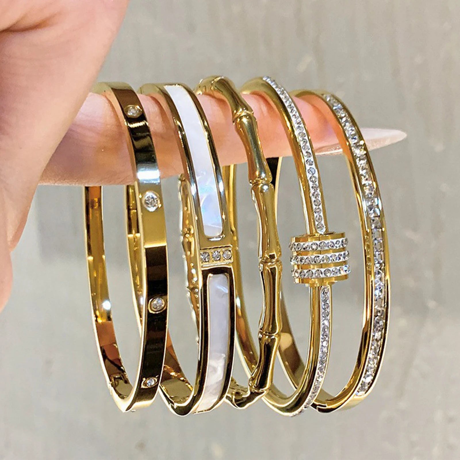 Titanium Steel Gold Bracelets