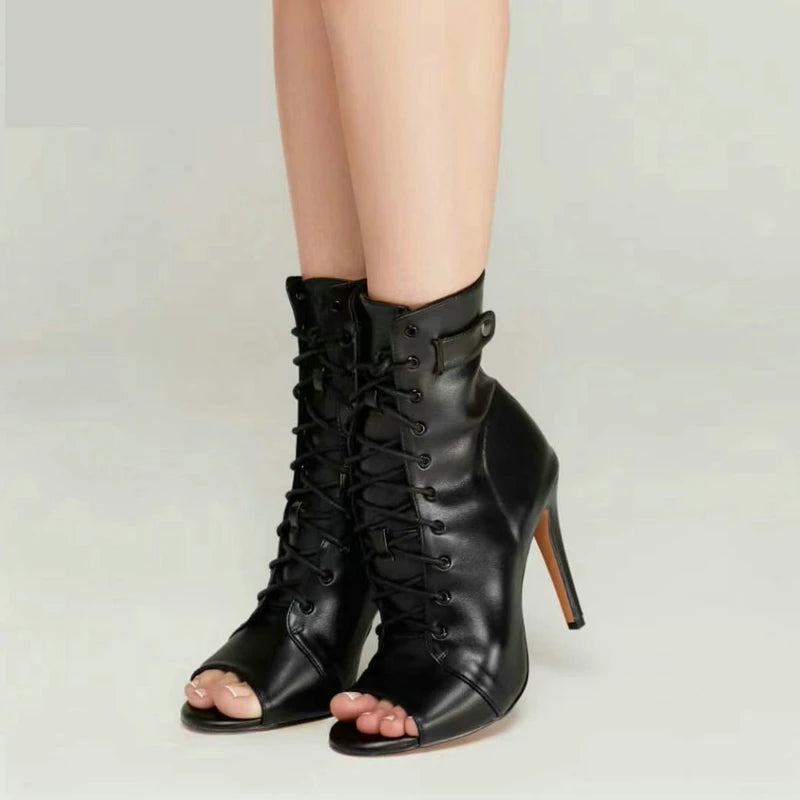 Peep-Toe High Heels