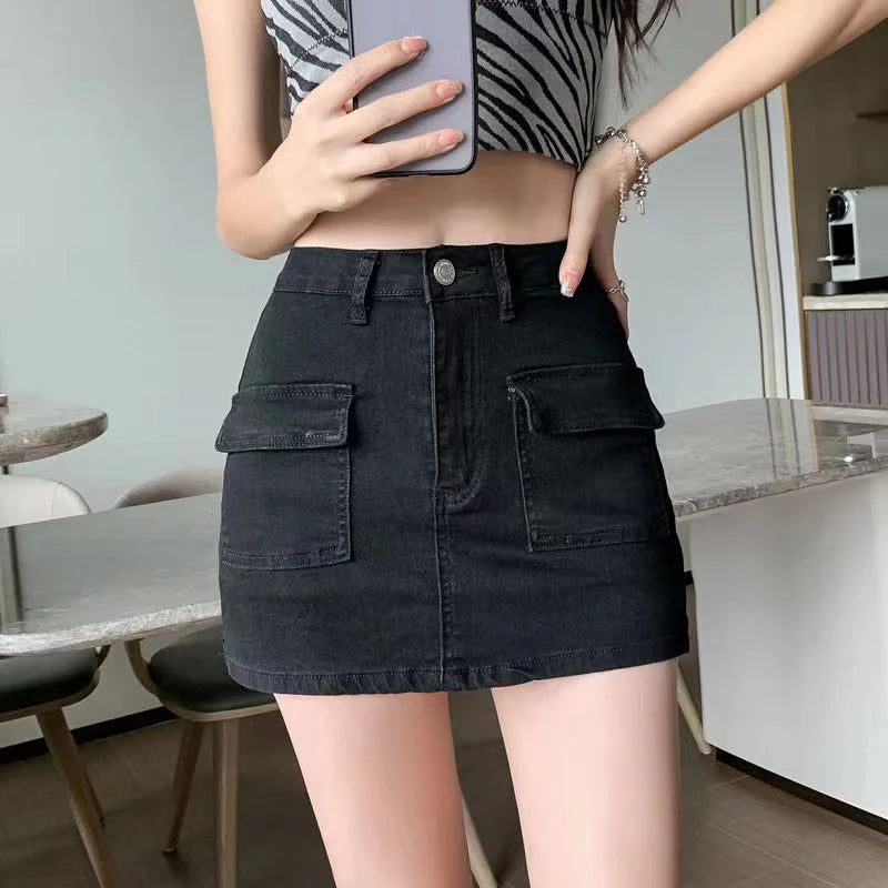 Denim Short Skirt