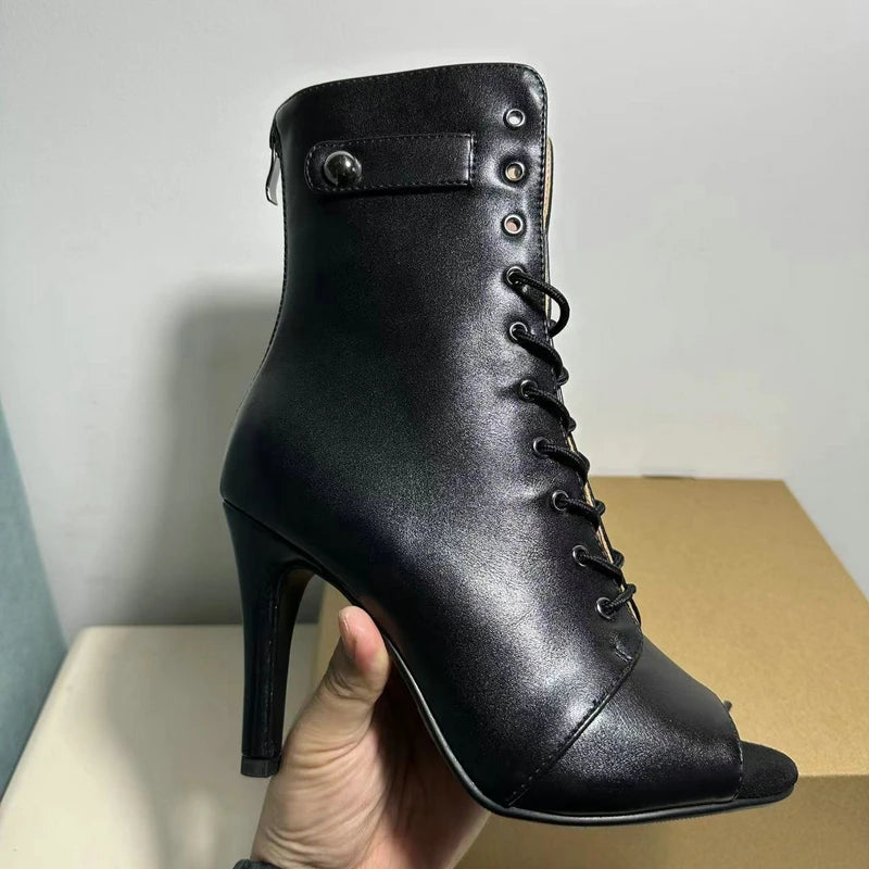 Peep-Toe High Heels
