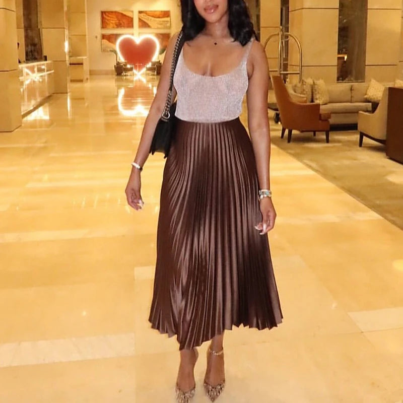 Pleated Ruffle Skirts