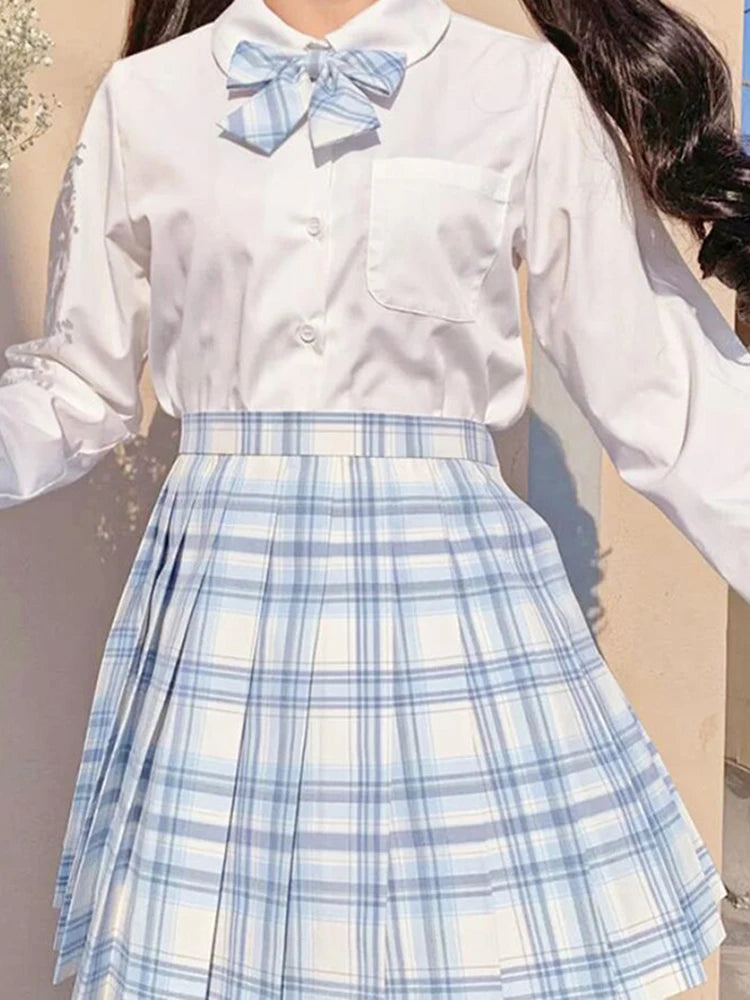 Plaid Pleated Skirt