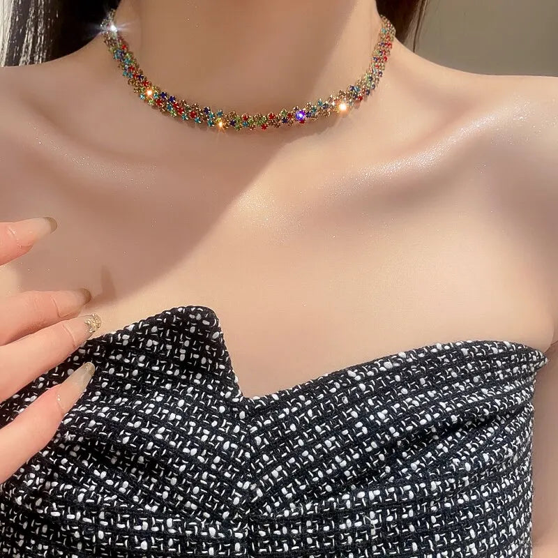 Rhinestone Choker Crystal Necklaces