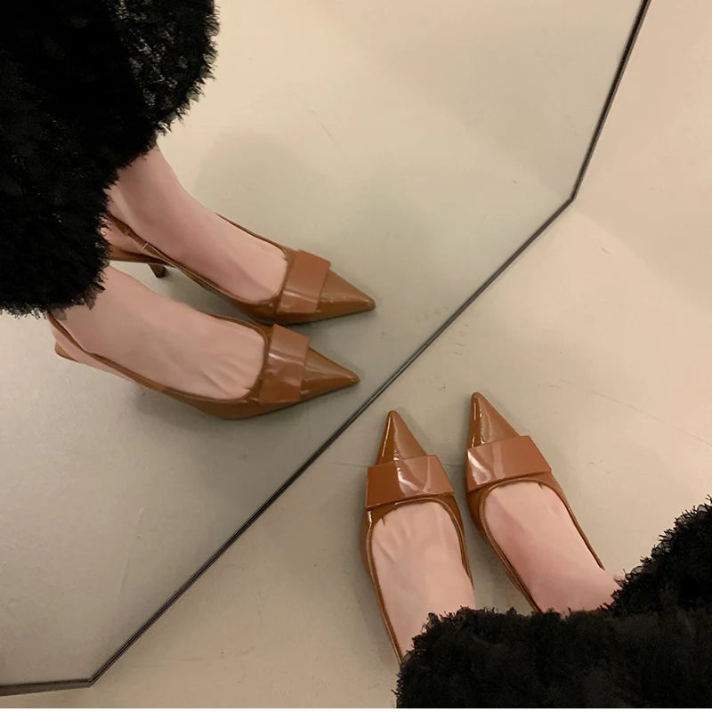Pointed Toe Sing back Heels