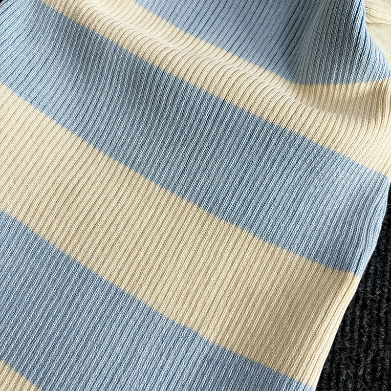 Striped Bodycon Long Dress