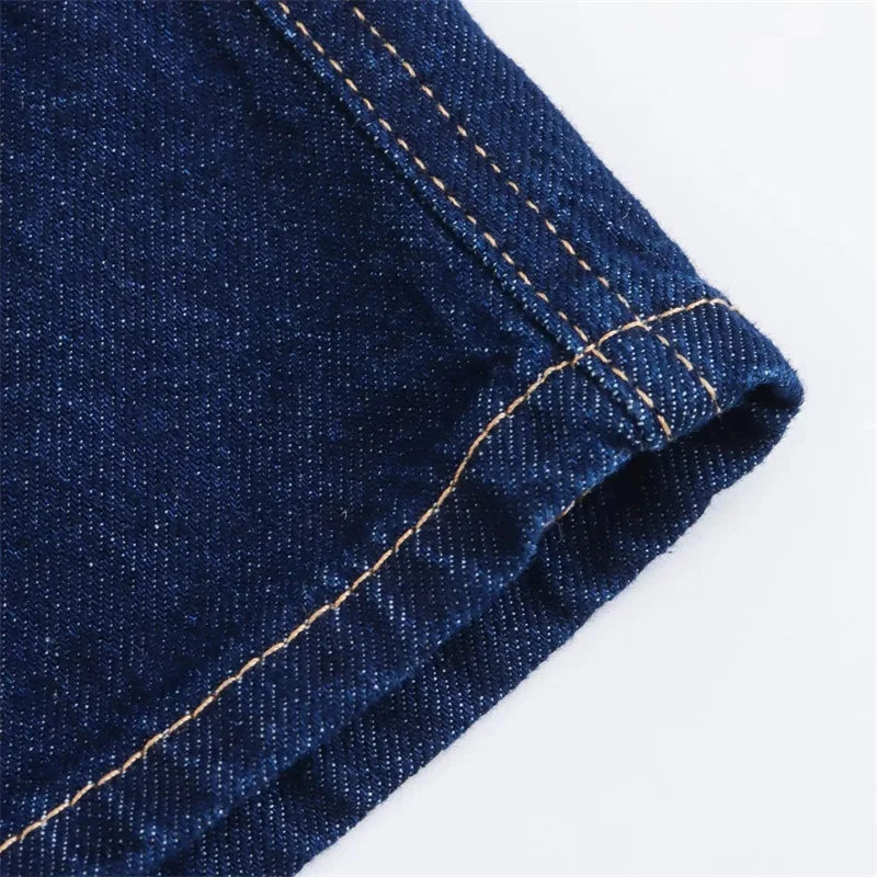 Denim Shirt and Shorts