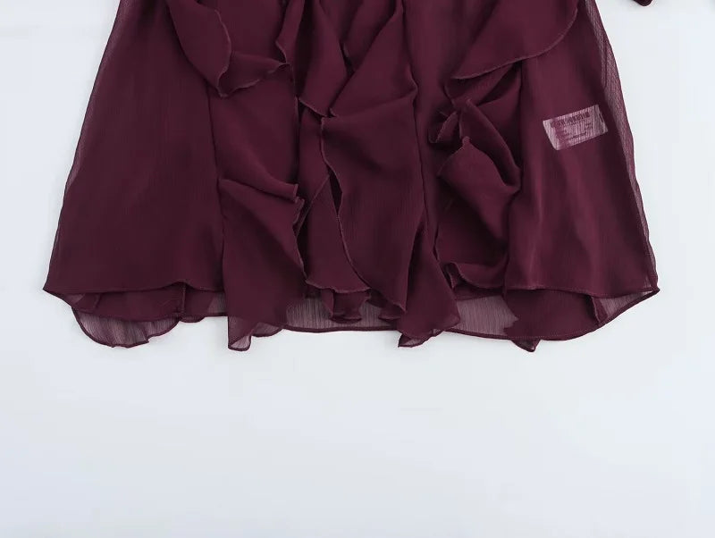 Ruffle Womens Top