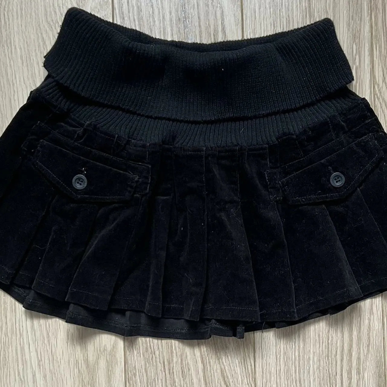 Ribbed Stretchy Waistband Mini Skirts