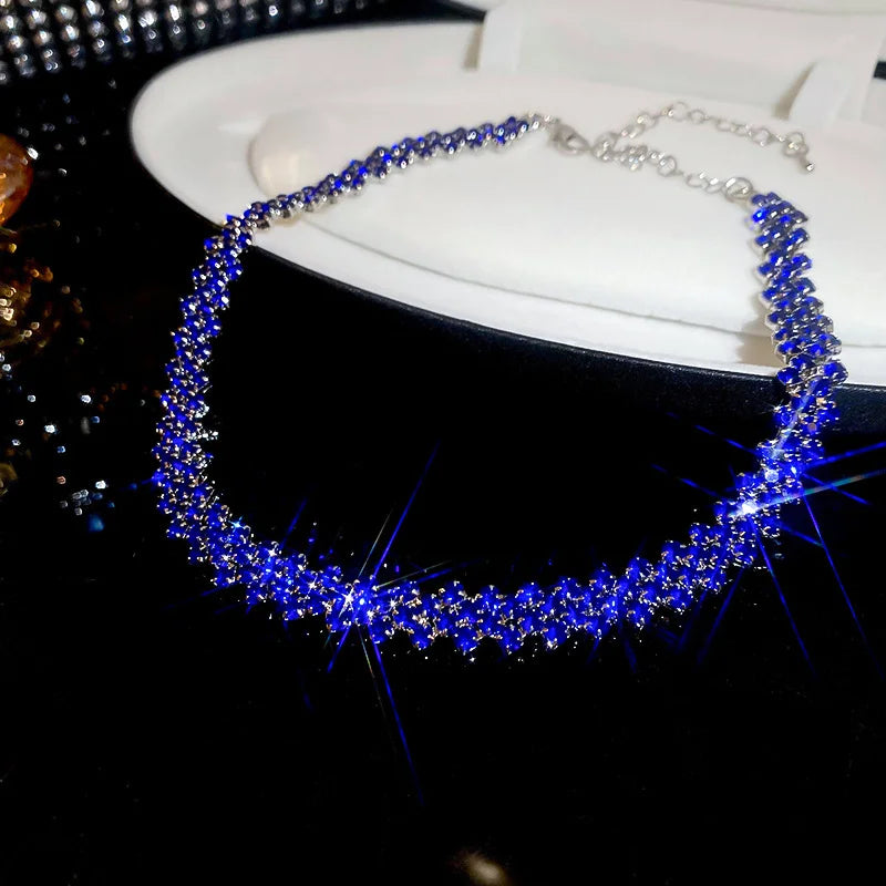Rhinestone Choker Crystal Necklaces