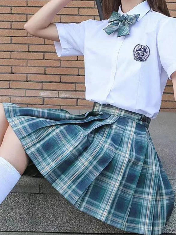 Plaid Pleated Skirt