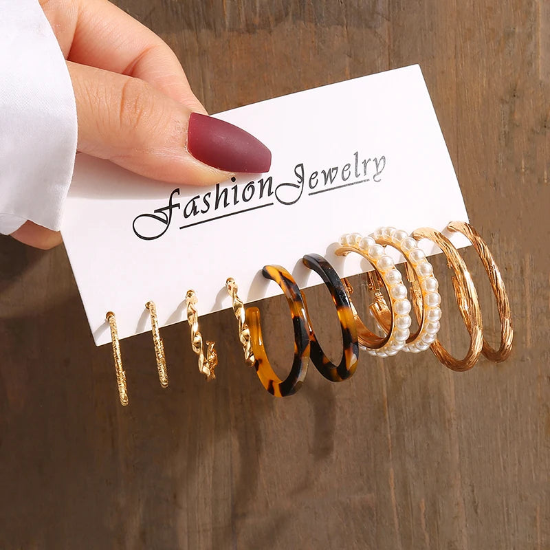Pearl Earrings Set