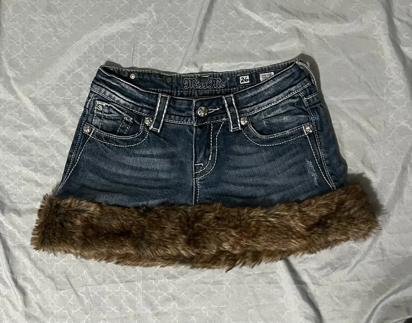 Ribbed Stretchy Waistband Mini Skirts