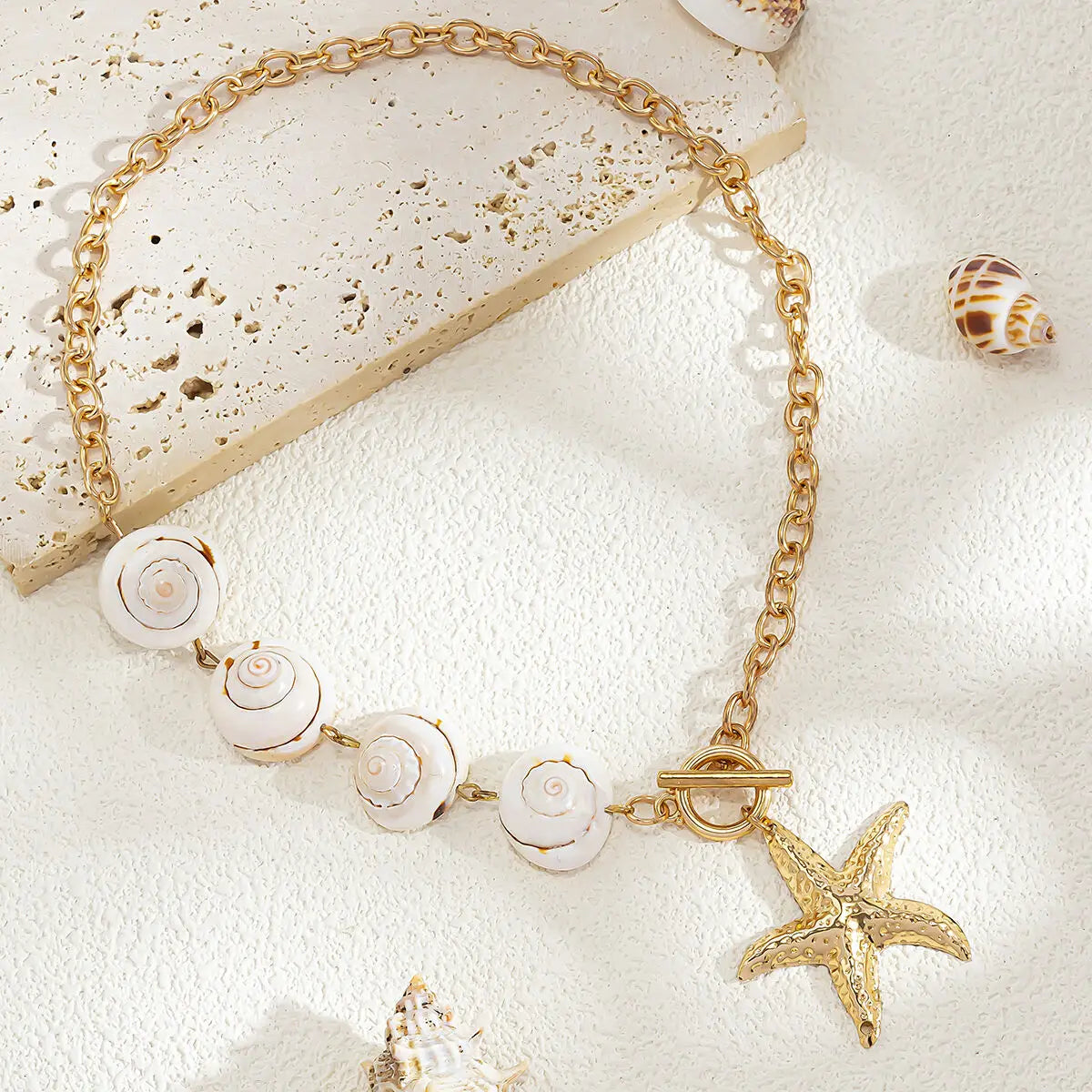 Starfish Beaded Choker Necklace