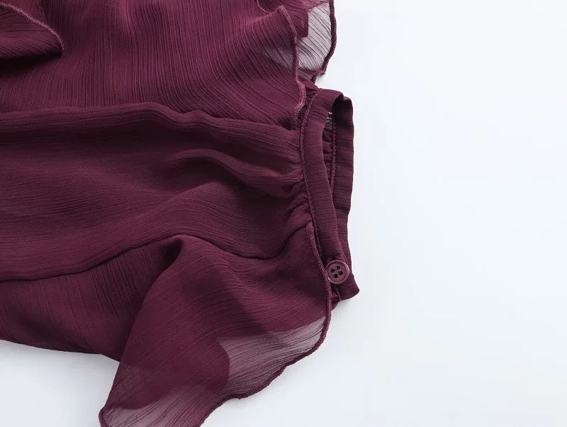Ruffle Womens Top