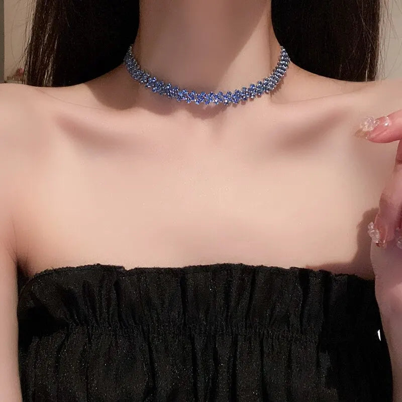 Rhinestone Choker Crystal Necklaces