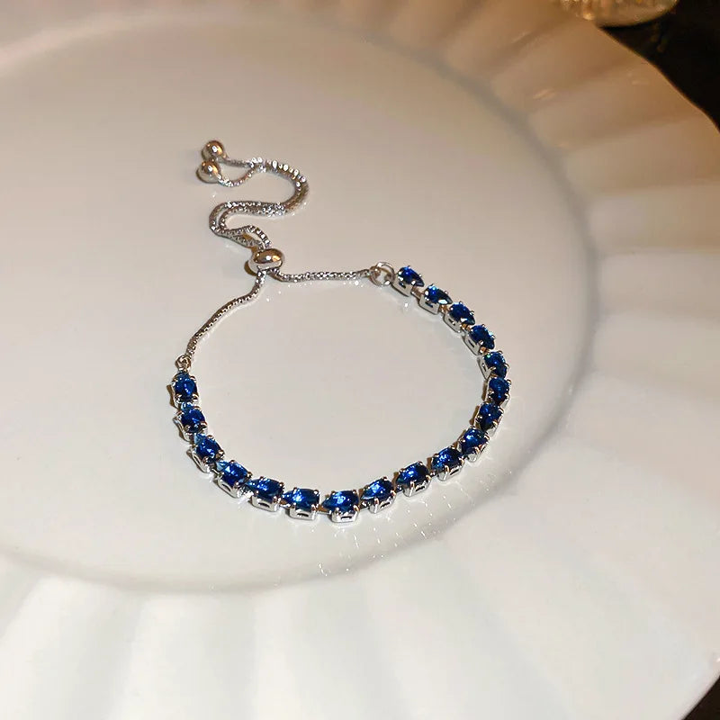 Adjustable Square Rhinestone Bracelets