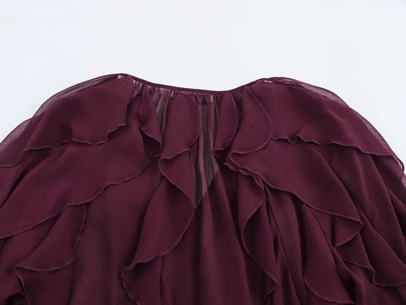 Ruffle Womens Top