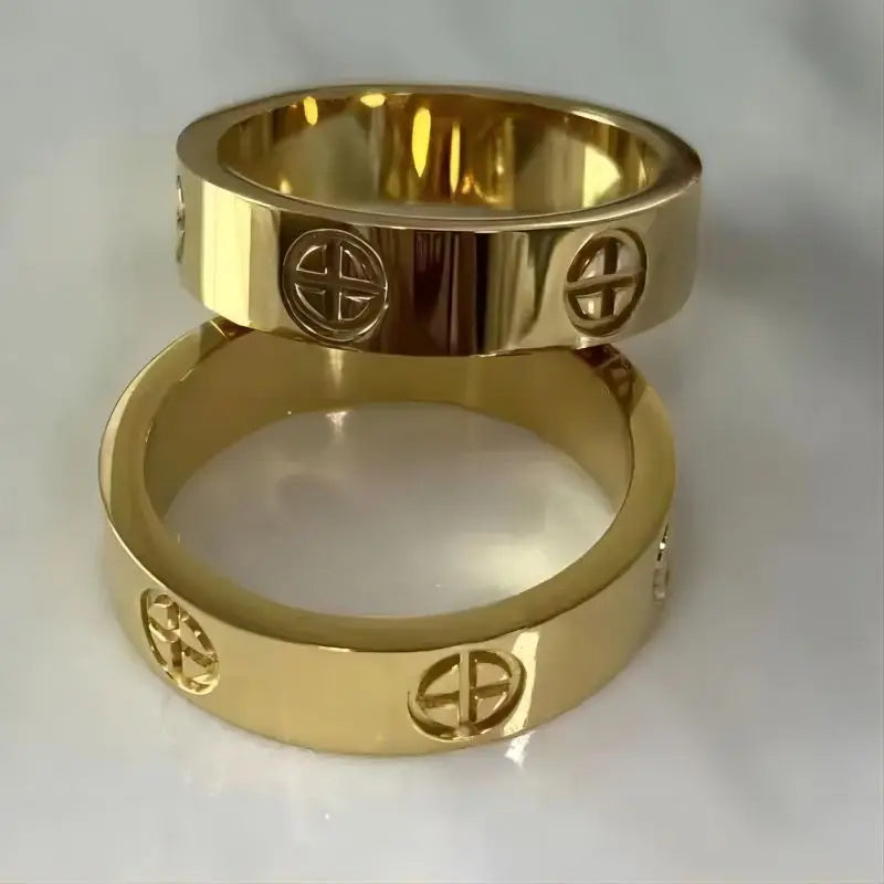Classic Cross Stainless Steel Rings For Women Men