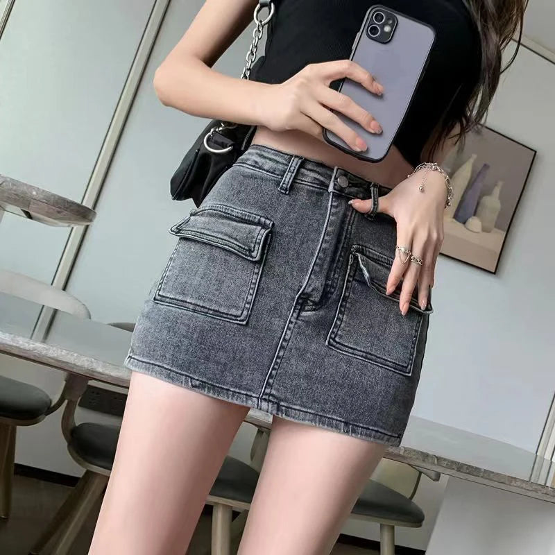 Denim Short Skirt