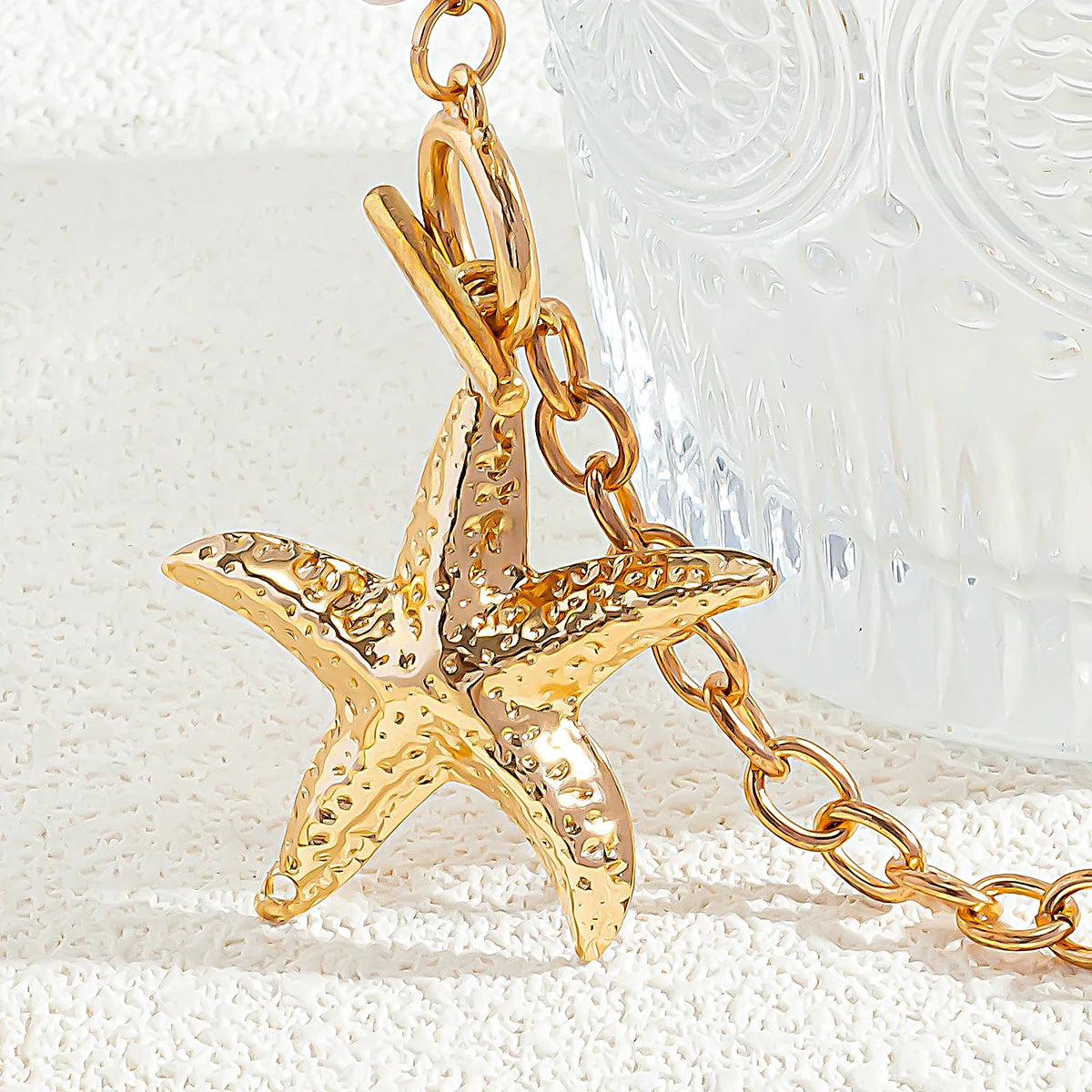 Starfish Beaded Choker Necklace