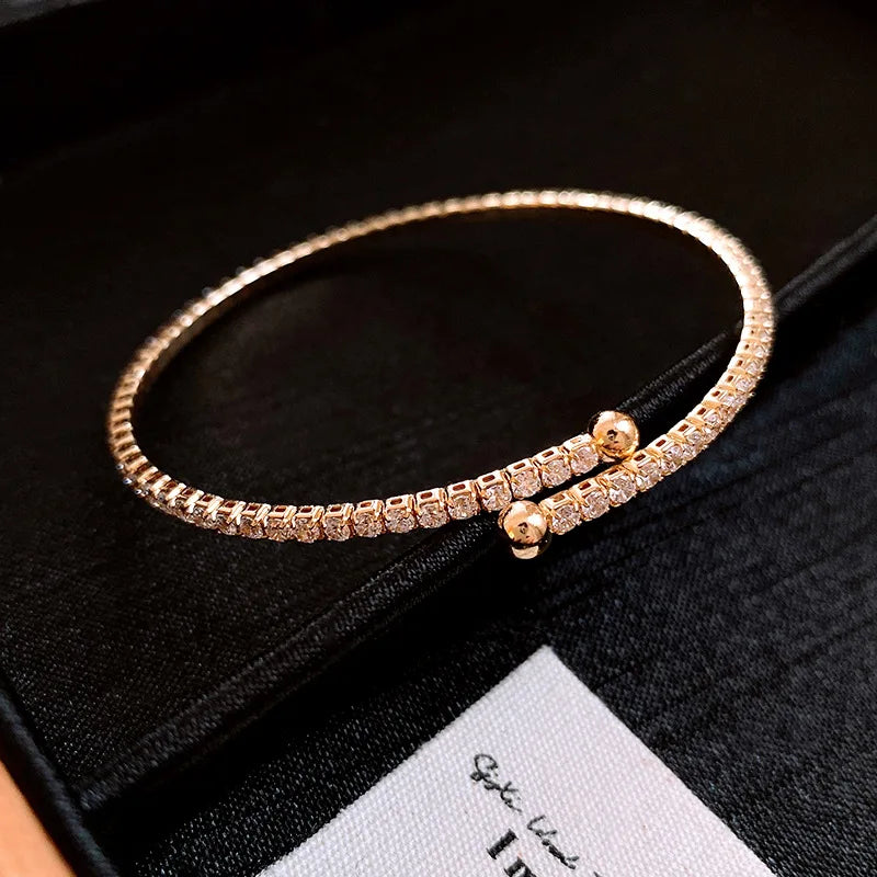 Adjustable Square Rhinestone Bracelets