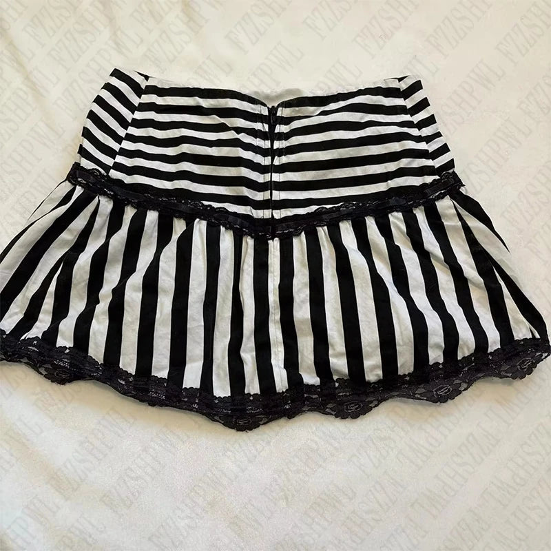 Stripes Mini Skirts
