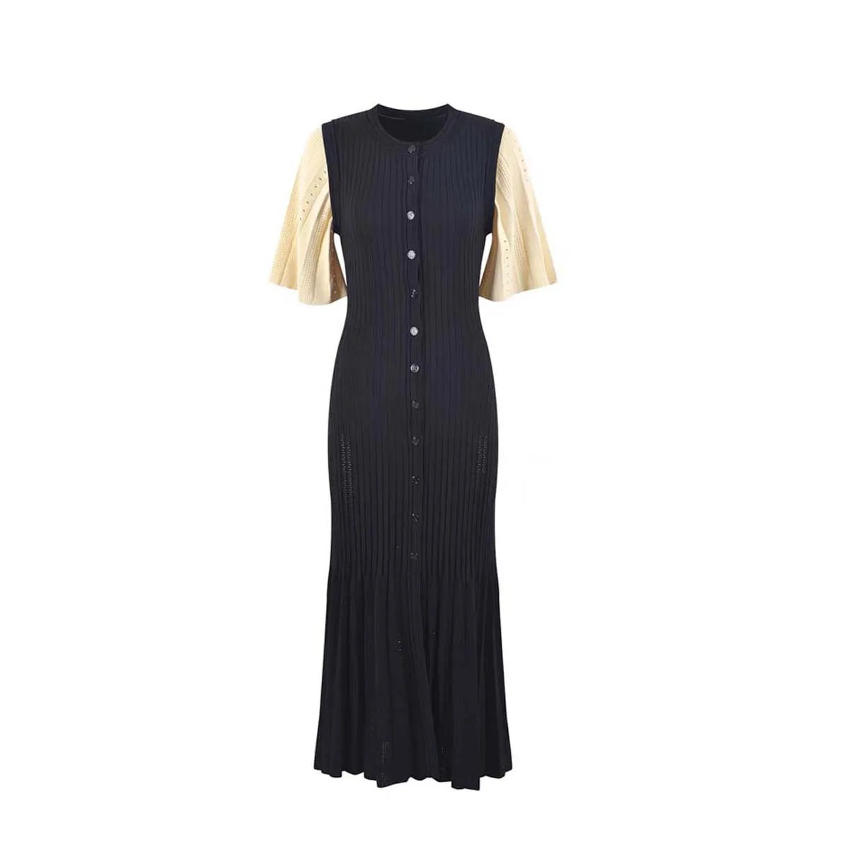 Hollow Slimming Fish Tail Knit Dress