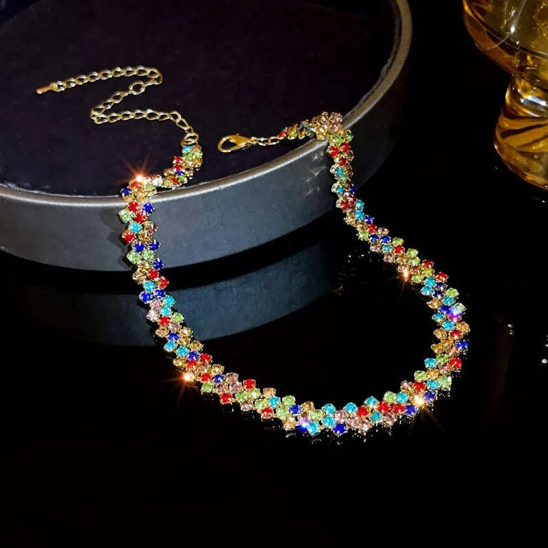 Rhinestone Choker Crystal Necklaces