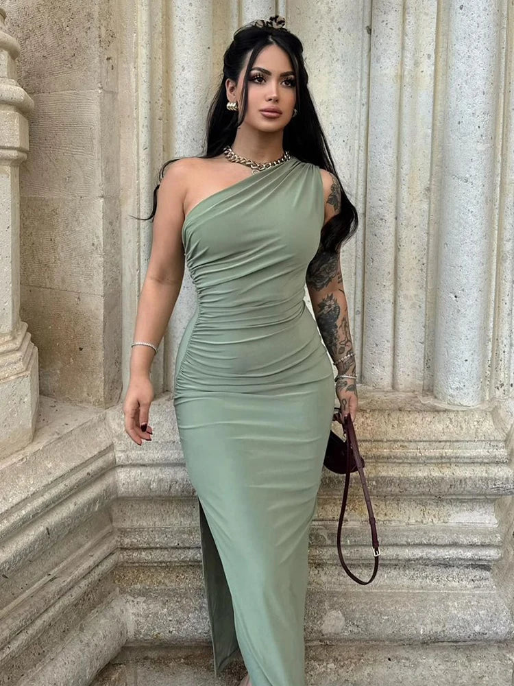 Sleeveless Backless Slim Maxi Dress